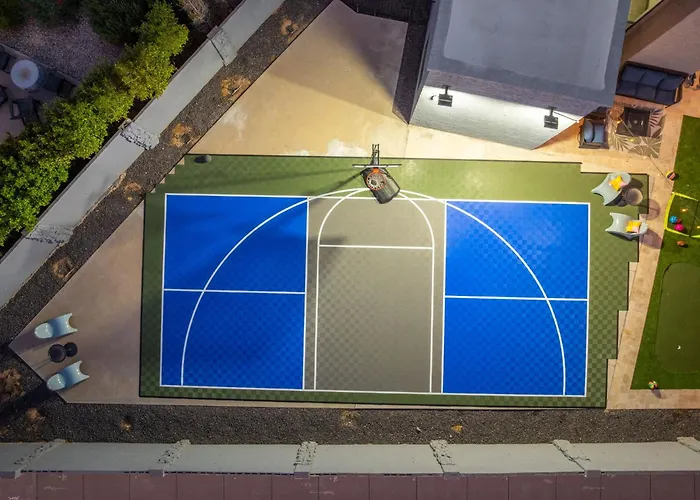 Tropical Fun W Waterslide, Pickleball & Hoops