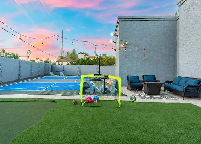 Tropical Fun W Waterslide, Pickleball & Hoops